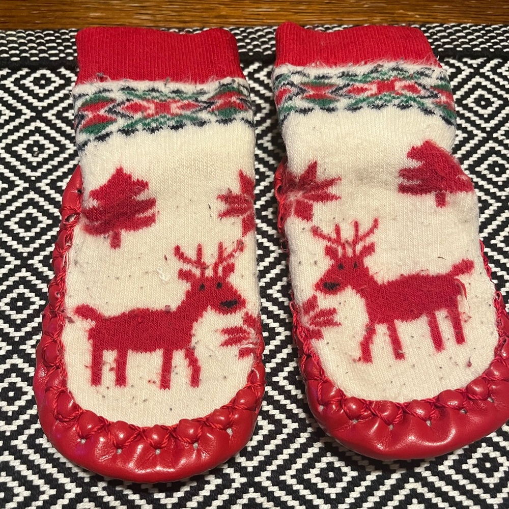 Hanna Andersson slipper moccasins Deer